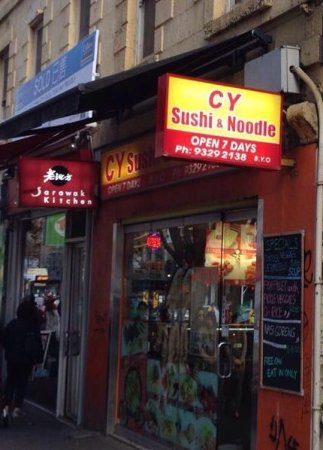 CY Sushi & Noodle Logo and Images