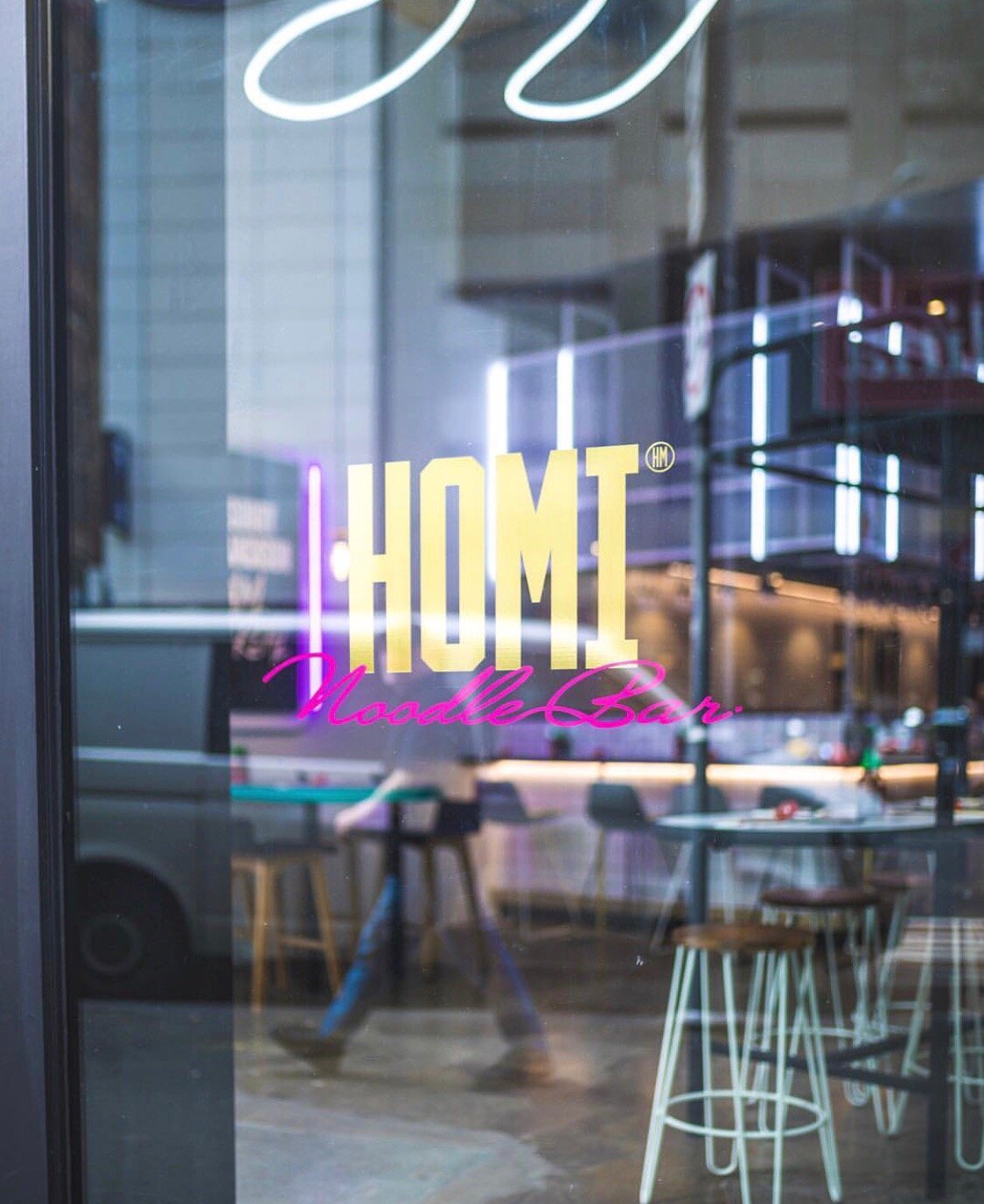 Homi Noodle Bar Logo and Images