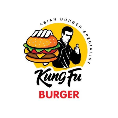 Kung Fu Burger Logo and Images
