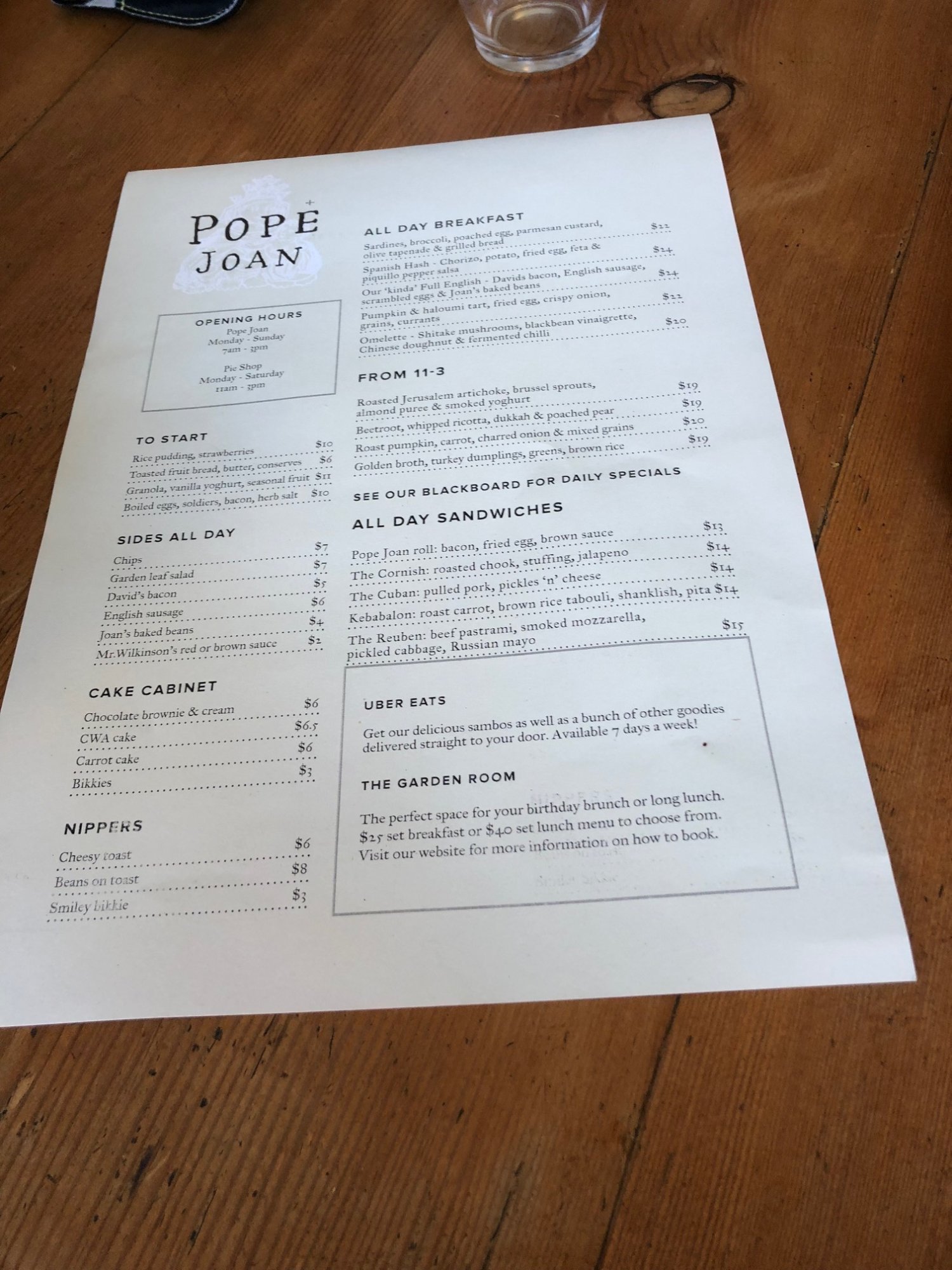 Pope Joan Cafe Logo and Images