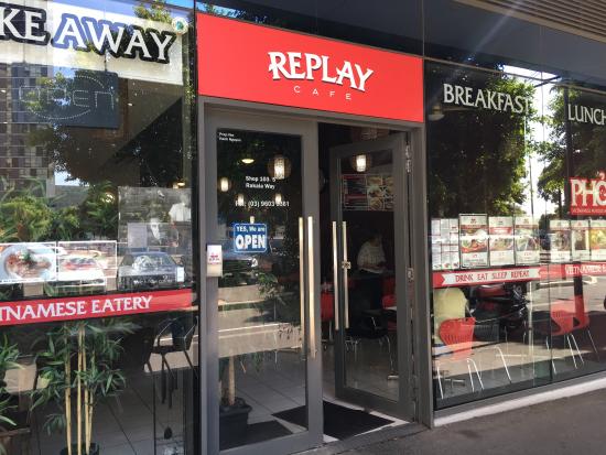 Replay Cafe Logo and Images
